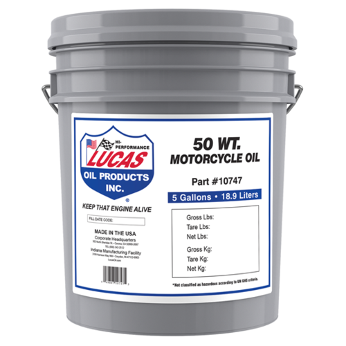 MIDUSA 50 wt. Motorcycle Oil, 5 Gallon (18.93 litre) Pail, Each