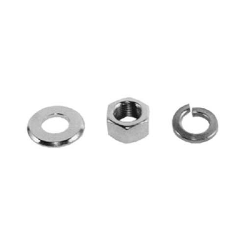MIDUSA Axle Hardware, Front Nut/Washer FX Sportster Models 1973/1987 Chrome 5/8-18 Thread Colony.8768-3