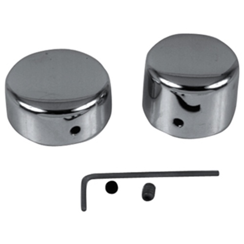 MIDUSA Axle Nut Cover Kit, Rear Chrome Plated FL FX 4 Speed 73/80 FXWG 80/81 Sportster 57/80 - Chrome Plated