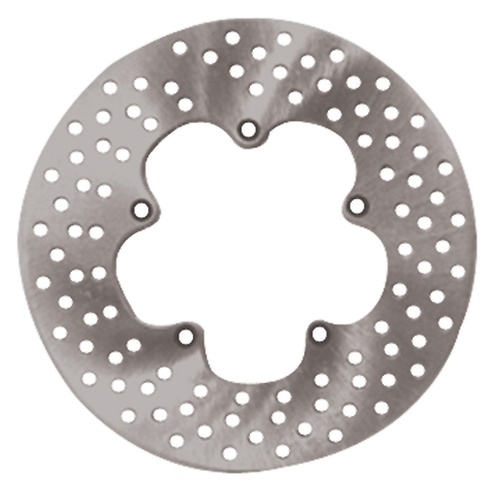 MIDUSA Brake Disc, Drilled 11.5 in. OD FX Sportster (Front) 1974/1977 Exceeds OEM Replaces HD 41807-74, Each