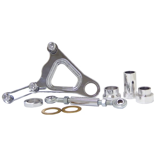 MIDUSA Caliper Bracket, Chrome Plated Fits Most Custom Springers Use On Left Or Right Side, Set