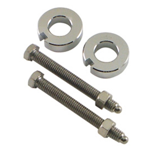 MIDUSA Axle Adjuster Kit, Chrome Plt Softail Models 2008/Later, Replaces HD 41694-08 & 4433
