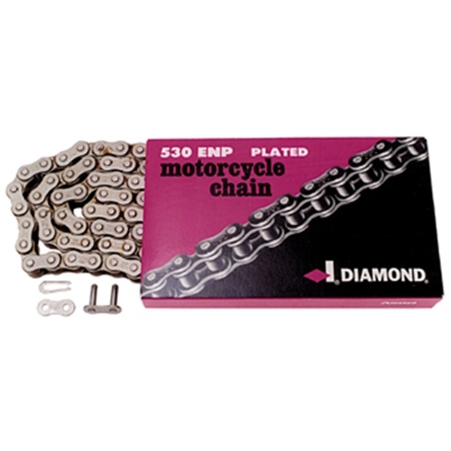 MIDUSA Chain, Rear ENP Nickel Diamond Big Twin 30/54 45 SERVI FL 80/84 FX FXWG 71/Later Size 530 102 Pitches