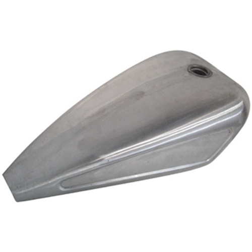 MIDUSA Chopper Gas Tank, 22 in. Tunnel Uw Cus Frm Screw In Type Bung 1 Piece, 4.1 Gal, Indented Sides