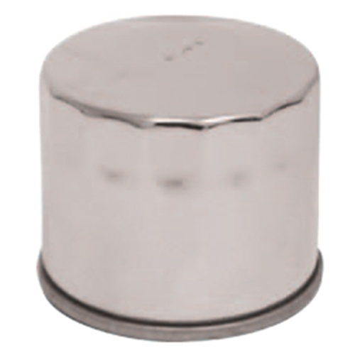 MIDUSA Oil Filter Paper Element, Chrome Plated Dyna 91/98 Big Twin Evo 92/Later Sportster /Later, Replaces HD 63813-90, Each