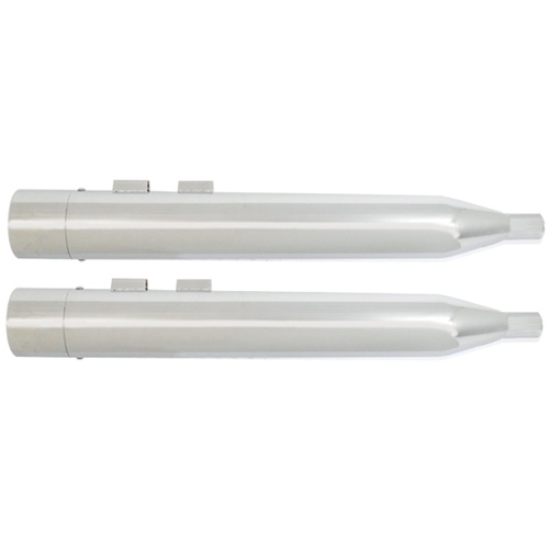MIDUSA 4 in. Mufflers With Chrome Tips Dresser Models 1995/2016 Barrel Tips