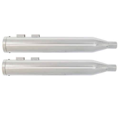 MIDUSA 4 in. Performance Mufflers, Chrome Plated Dresser Models 1995/2016 High Output End Tips