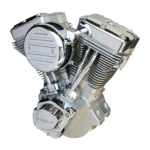 Ultima Engine For Harley 107 Cube EVO Style Engine Natural Finish