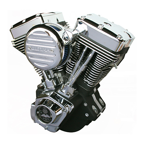 Ultima Complete Engine For Harley 113Cube El, Bruto 120 HP Black Finish
