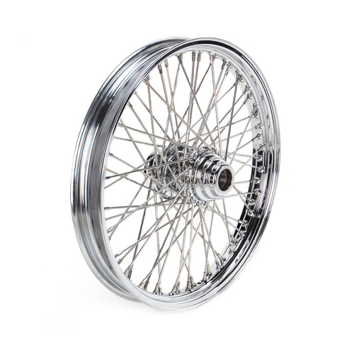 Ultima 21x2.15 Chrome 60 Spoke Front Wheel, Harley FXST 2000-2005 3/4in. axle