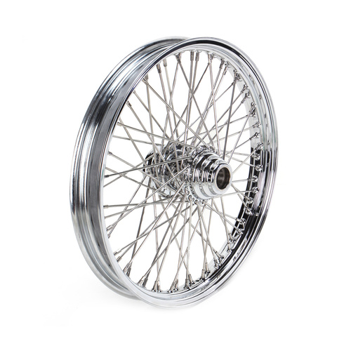 Ultima 18x5.5in. 60 Spoke Chrome rear Wheel, Harley, pre-99 3/4in. axle, OEM style Hub