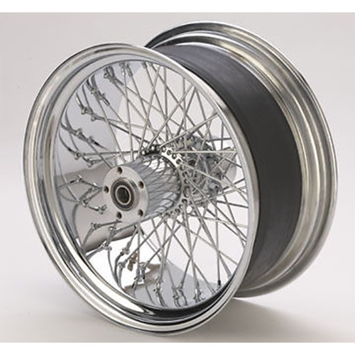 Ultima 18x8.50in. 60 Spoke Rear Wheel, Harley 00-L 1in. axle, Billet Hub
