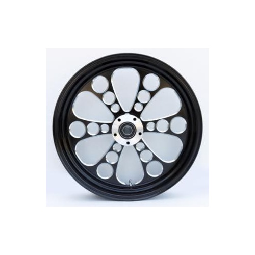 Ultima Wheel, Kool Kat, Black, Rear, 18X5.5in., 1in. Bearing, 00-L Hub