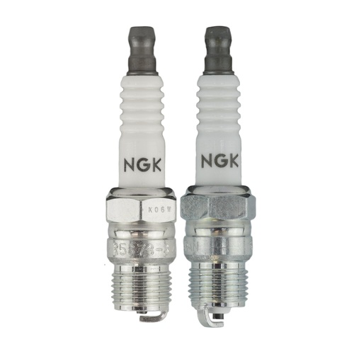 NGK R5673-10, Spark Plug, Racing, Tapered Seat, 14mm Thread, .460 in. Reach, Non-Resistor, Each