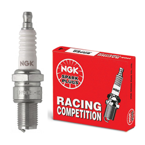 NGK R5724-10, Spark Plug, Racing, Tapered Seat, 14mm Thread, .708 in. Reach, Projected Tip, Non-Resistor, Each