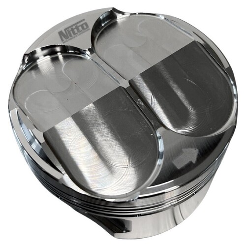 Nitto Pistons for Ford Barra, De-Stroke, 3.8L, 92.75MM (+.020"), -3.5cc Dish, Heavy Duty Forging, set