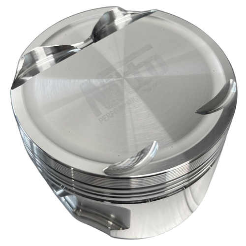Nitto Pistons for Mitsubishi 4B11, Stroker, 2.2L, 86.5MM (+.020"), -10cc Dish, Heavy Duty Forging, set