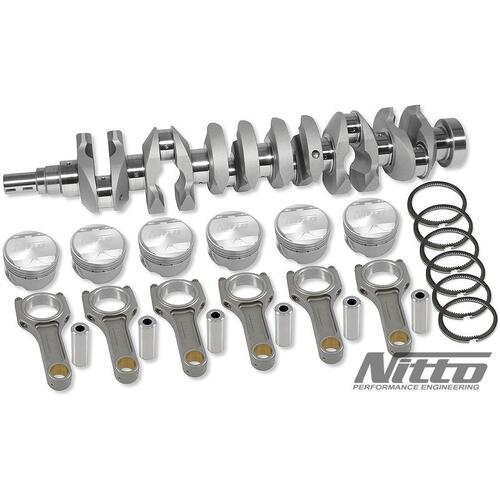 Nitto Stoker Kit for Nissan RB30 DOHC *Wide Jnl* 90mm Crank 3.2L (V2 I-Beam Rods/87mm Bore) - EN40B