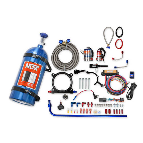NOS Nitrous System, Wet Plate Kit, 2015-2017 For Ford Mustang w/ 5.0L Coyote, w/ 10lb blue bottle