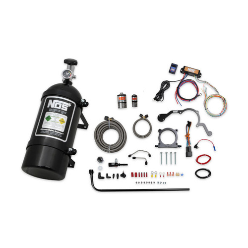 NOS Nitrous System, Wet Plate Kit, 2018-2019 For Ford Mustang w/ 5.0L Coyote w/ 10lb blk bottle