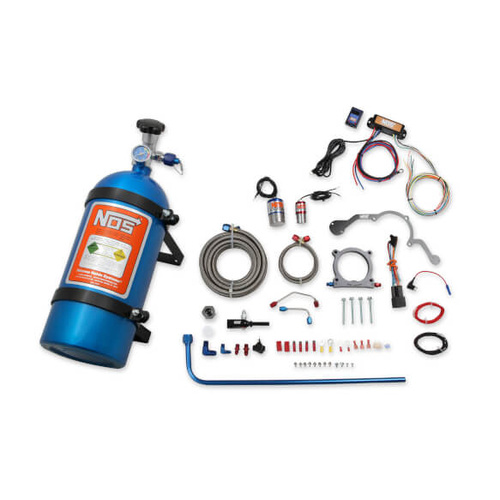 NOS Nitrous System, Wet Plate Kit, 2018-2019 For Ford Mustang w/ 5.0L Coyote, w/ 10lb blue bottle