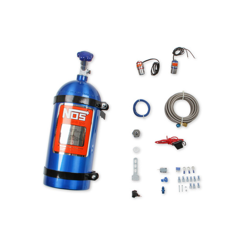 NOS Nitrous System, Powershot Wet Basic Kit w/o injector plate, blue 10lb bottle