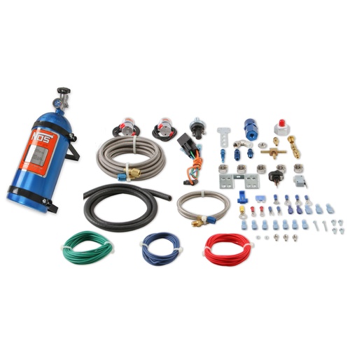 NOS Nitrous System, Import Dry System 40-75 HP, includes 10lb Blue Bottle