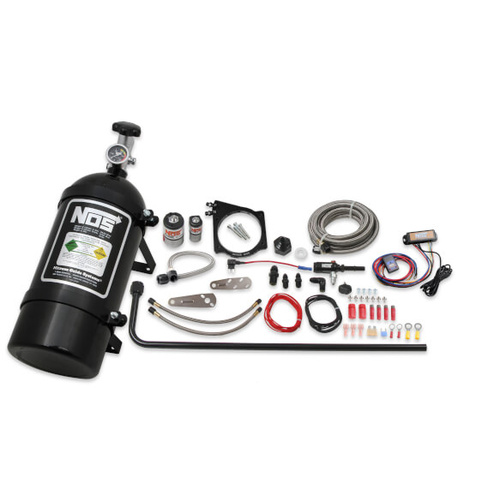 NOS Nitrous System, Wet Plate Kit, 1997-2012 GM LS 102/105mm 4-Bolt Drive-By-Wire TB, 250HP, blk 10lb bottle