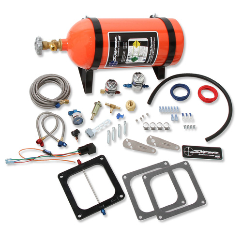 NOS Nitrous System, Sniper Wet Plate Kit, 4500, 150-250HP, Orange 10lb bottle