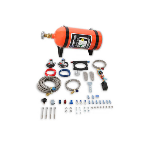 NOS Nitrous System, Sniper Wet Plate Kit, 2011-2019 For Ford 5.0L Coyote, orange 10lb bottle