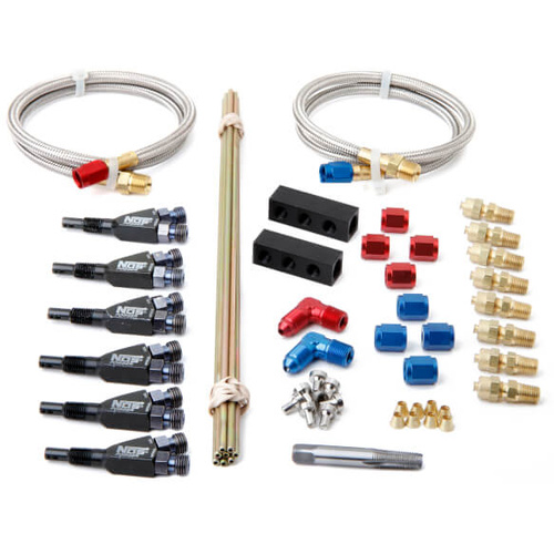 NOS Custom Nitrous Plumbing Kit, 6 Cylinder Inline Sportsman Fogger w/o Solenoids