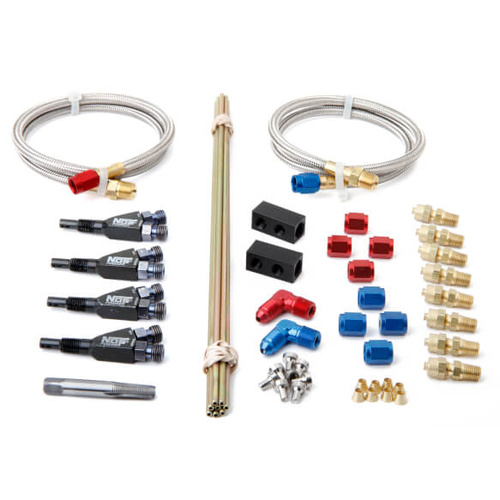 NOS Custom Nitrous Plumbing Kit, 4 Cylinder Inline Sportsman Fogger w/o Solenoids