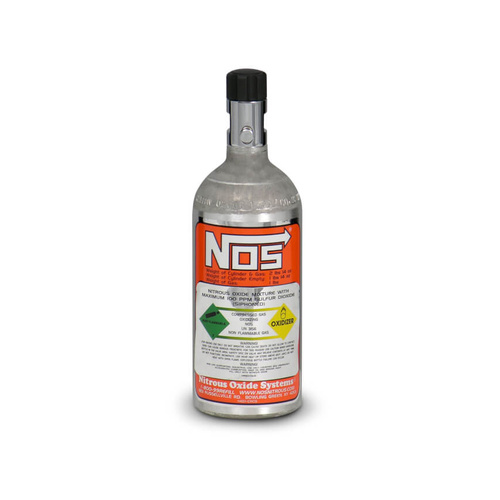 NOS 1 lb Nitrous Bottle w/ Aluminium Finish & Mini Hi-Flo Valve