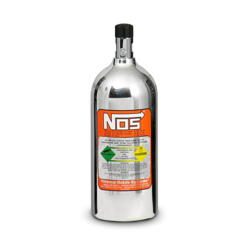 NOS 2.5 lb Nitrous Bottle w/ Polished Finish & Mini Hi-Flo Valve