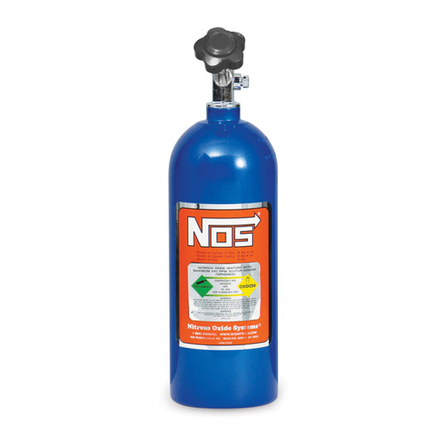 NOS 5 lb Nitrous Bottle w/ Blue Finish & Super Hi Flo Valve