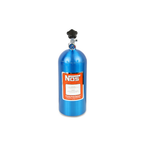 NOS 10 lb Nitrous Bottle w/ Blue Finish & Super Hi Flo Valve