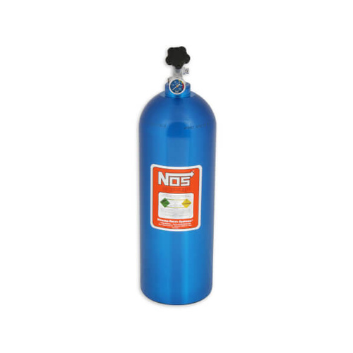 NOS 20 lb Nitrous Bottle w/ Blue Finish & Super Hi Flo Valve