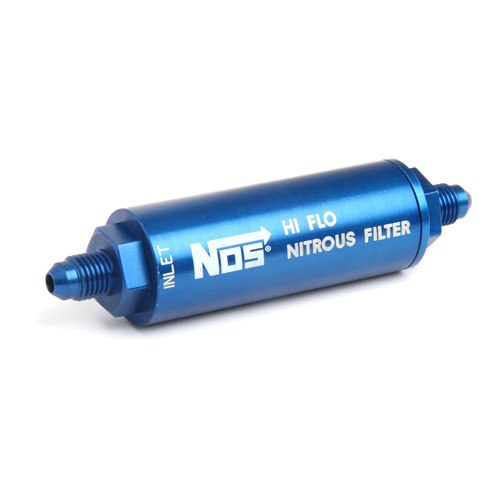 NOS Nitrous Filter, High Pressure, -4AN x -4AN In-Line Billet Aluminium (140 micron)