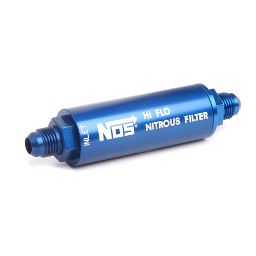 NOS Nitrous Filter, High Pressure, -6AN x -6AN In-Line Billet Aluminium (140 micron)