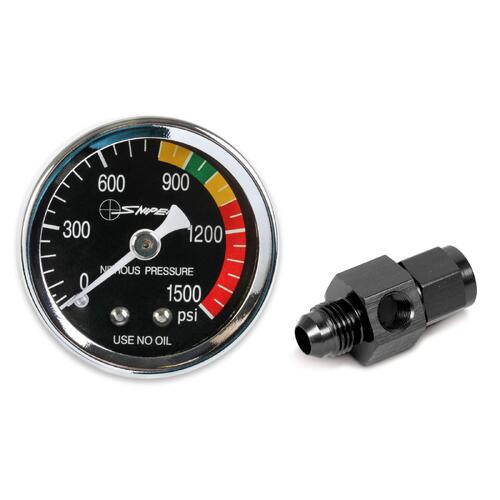 NOS GAUGE, FUEL 2-5/8 BLK 0-15 PSI