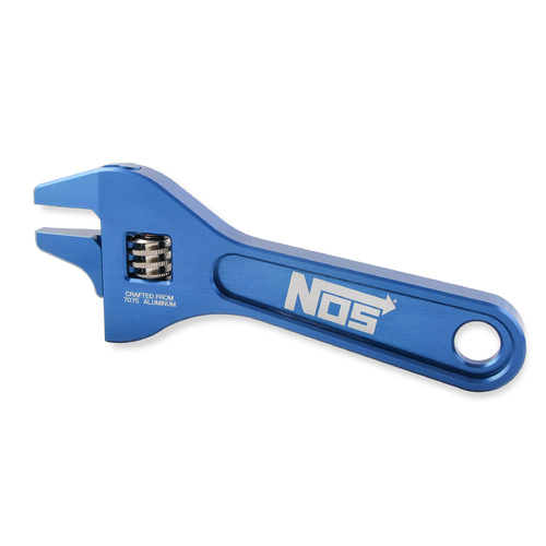 NOS Aluminium adjustable wrench - Blue