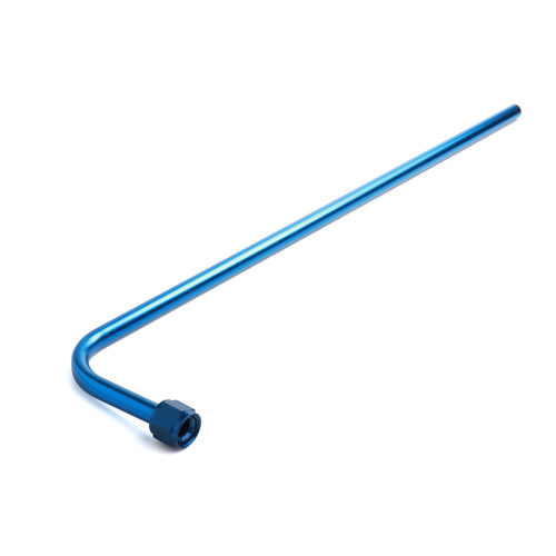 NOS 90 Degree Blowdown Tube, Blue Aluminium