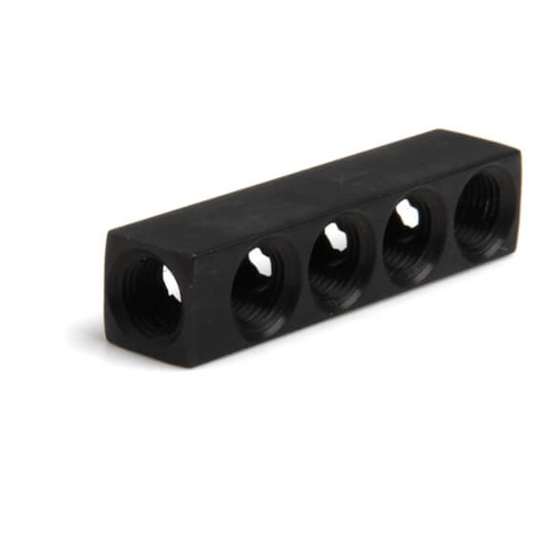 NOS Nitrous Distribution Block, 1 In 8 Out - 1/8in. NPT Standard Block, Black