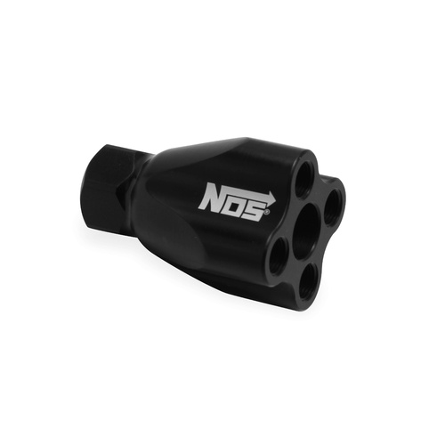 NOS Showerhead Distribution Block, Black, 3/8” NPT Inlet – 4 x 1/8in. NPT Outlets, No Fittings