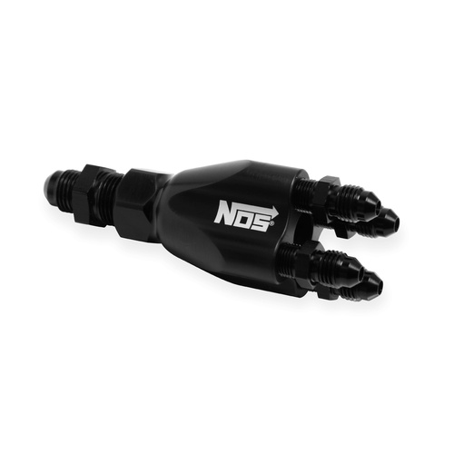 NOS Showerhead Distribution Block, Black, 3/8” NPT Inlet 4 x 1/8in. NPT Outlets, Fittings Included