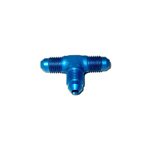 NOS Flare to Flare T Fitting, 4AN x3, Blue
