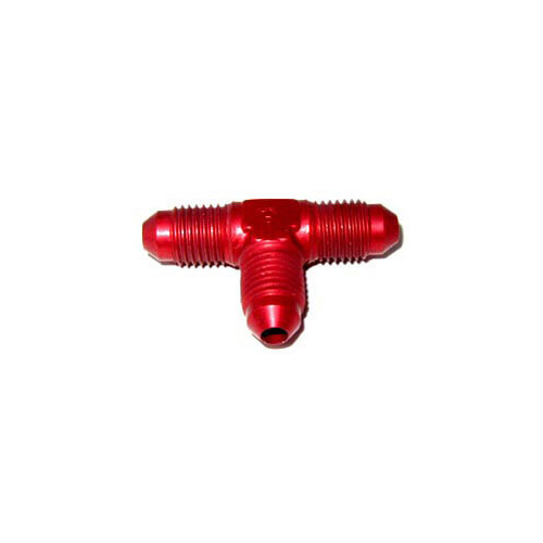 NOS Flare to Flare T Fitting, 4AN x3, Red