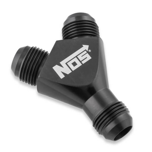 NOS Y-Block Adaptor, 10AN x3, Forged, Black