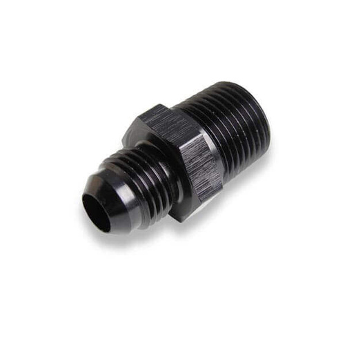 NOS Fitting, Straight, 3 AN Male to 1/8 NPT Male, Anodized Black, 2024 Aluminum, Each
