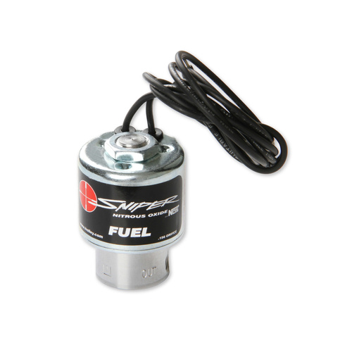 NOS Sniper Fuel Solenoid with a large body and increased power capacity